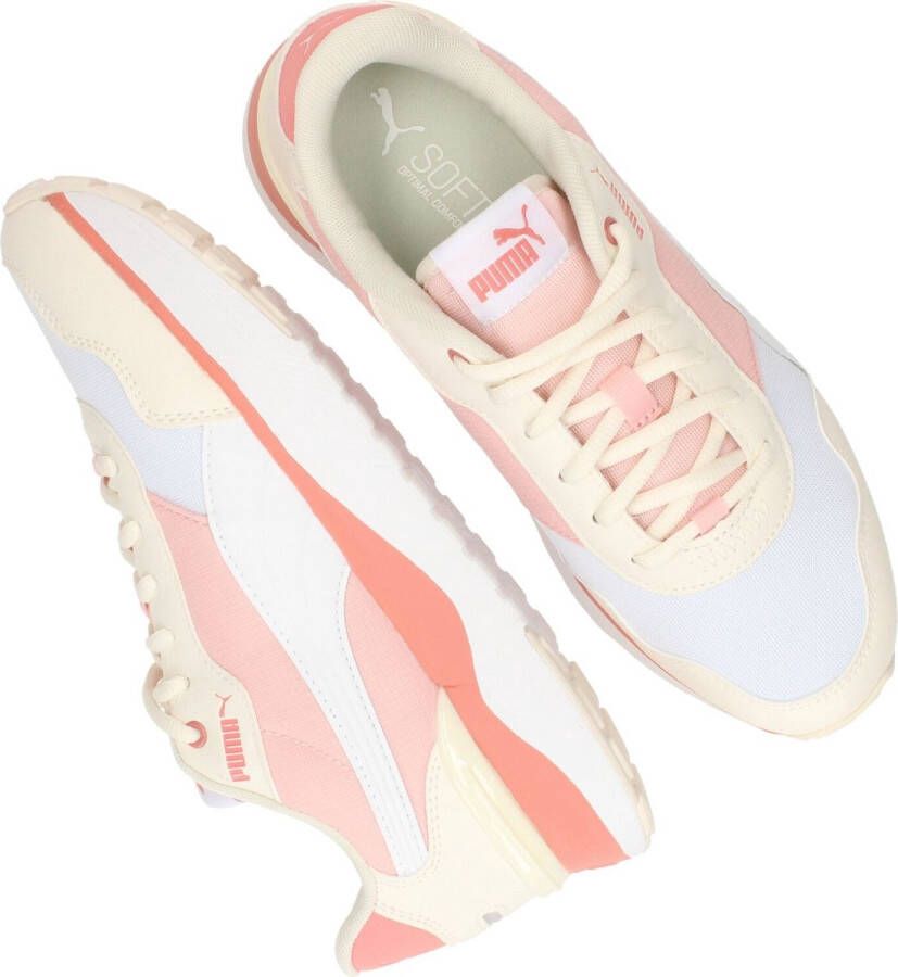 PUMA R78 Voyage Dames Sneakers RoseDust White Pristine HibiscusFlower