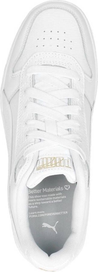 PUMA RBD Game Low Jr Kinder Sneakers Wit Goud