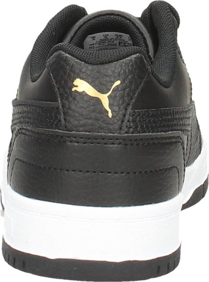 PUMA RBD Game Low Jr Kinder Sneakers Zwart Wit Goud