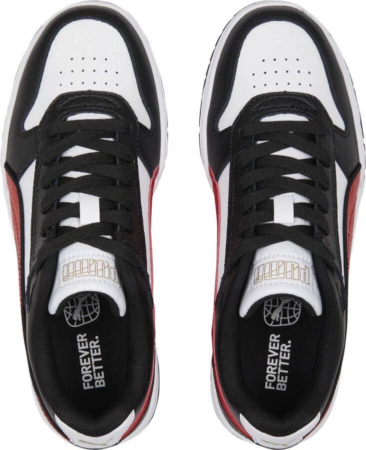 PUMA RBD Game Low Jr Unisex Sneakers White ForAllTimeRed Black Gold