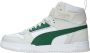 PUMA RBD Game Halfhoge Sneaker Mannen Wit groen beige - Thumbnail 7