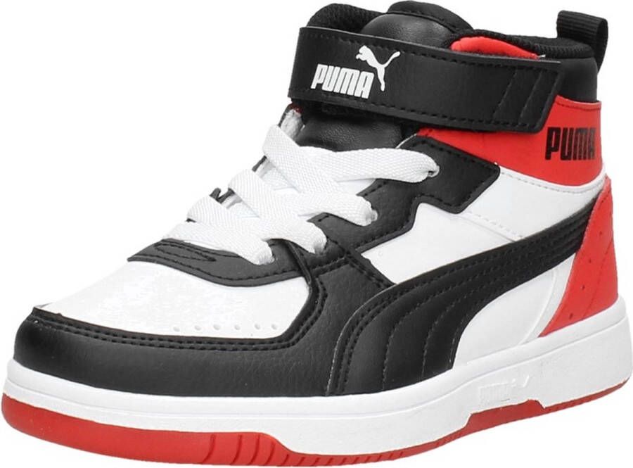 PUMA Rebound JOY AC PS Unisex Sneakers White Black HighRiskRed