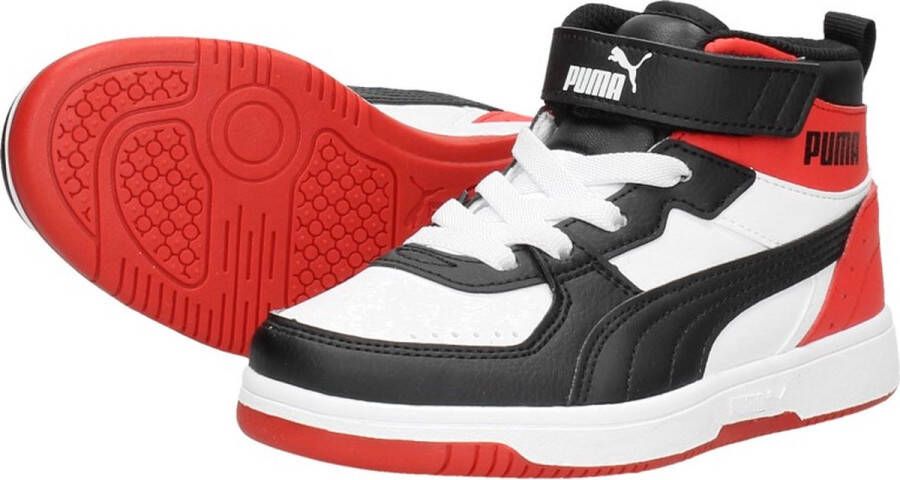 PUMA Rebound JOY AC PS Unisex Sneakers White Black HighRiskRed