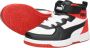 PUMA Rebound JOY AC PS Unisex Sneakers White Black HighRiskRed - Thumbnail 15