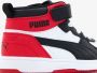 PUMA Rebound JOY AC PS Unisex Sneakers White Black HighRiskRed - Thumbnail 9