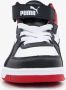 PUMA Rebound JOY AC PS Unisex Sneakers White Black HighRiskRed - Thumbnail 10