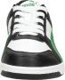Puma Rebound JOY sneakers zwart wit groen Jongens Meisjes Imitatieleer 29 - Thumbnail 8