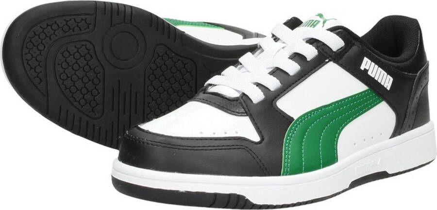 PUMA Rebound JOY Lo AC PS Unisex Sneakers White ArchiveGreen Black