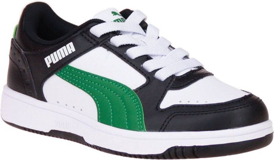 PUMA Rebound JOY Lo AC PS Unisex Sneakers White ArchiveGreen Black