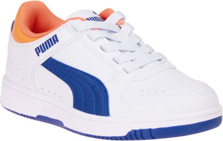 PUMA Rebound JOY Lo AC PS Unisex Sneakers White ClydeRoyal RickieOrange