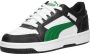 PUMA Rebound JOY Lo Jr Unisex Sneakers White ArchiveGreen Black - Thumbnail 13