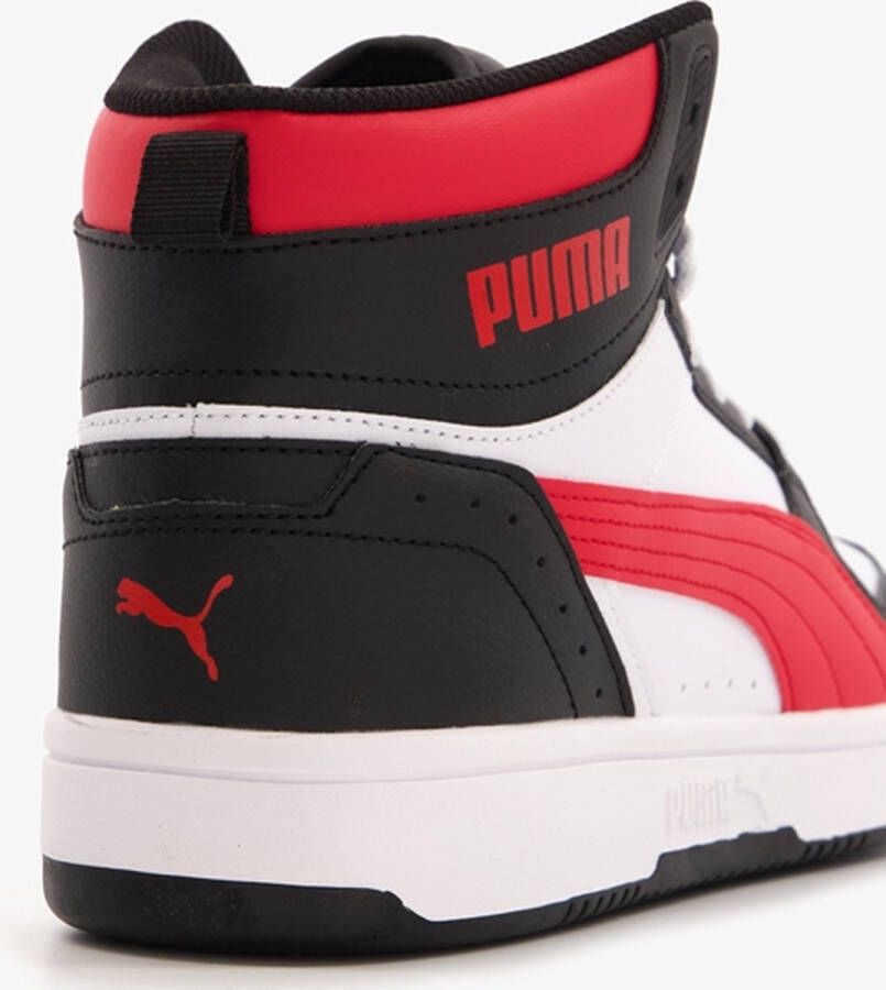PUMA Rebound JOY Unisex Sneakers White ForAllTimeRed Black