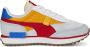Puma Future Rider Splash Jr sneakers grijs rood oranje Imitatieleer 39 - Thumbnail 6