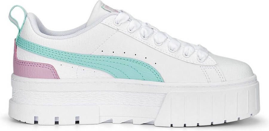 PUMA SELECT Mayze Leather Junior Trainers Wit 1 2 Jongen