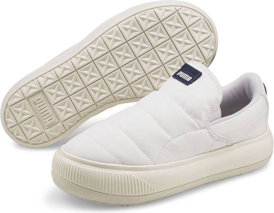 PUMA SELECT Suede Mayu Slip-On Canvas Sneakers Dames Puma White Marshmallow