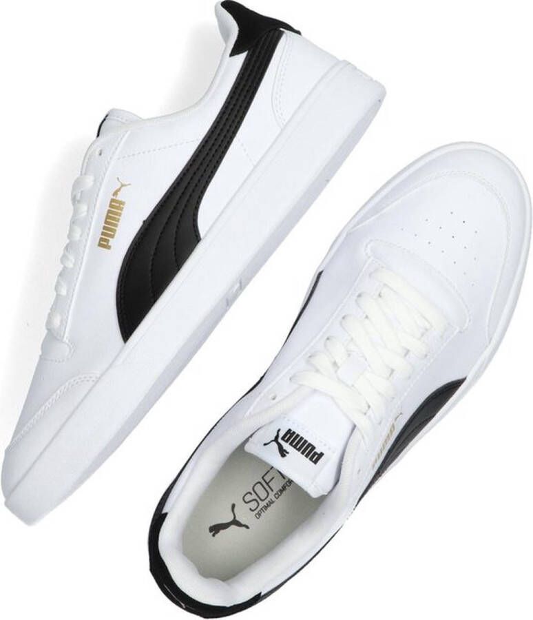 PUMA Shuffle Unisex Sneakers White- Black- Team Gold