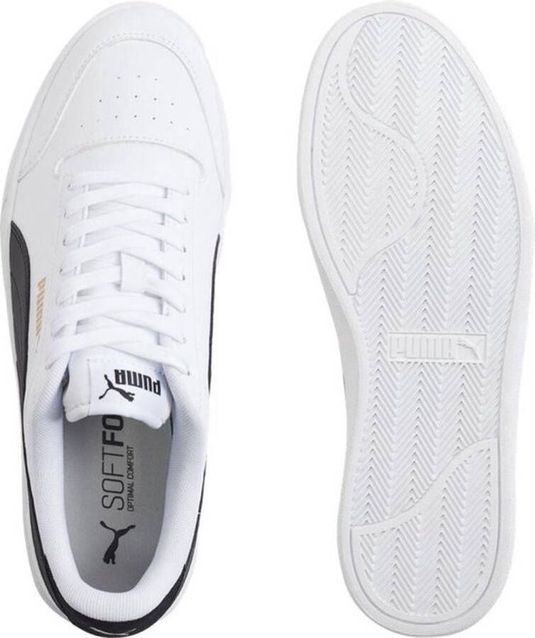 PUMA Shuffle Unisex Sneakers White- Black- Team Gold
