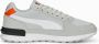 Puma Graviton sneakers grijs wit oranje Jongens Meisjes Mesh 37 - Thumbnail 11