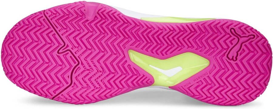 PUMA Solarcourt RCT Unisex Sportschoenen Wit Roze Geel