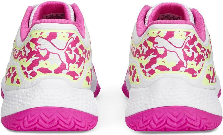 PUMA Solarcourt RCT Unisex Sportschoenen Wit Roze Geel