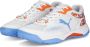 PUMA Solarcourt RCT Unisex Sportschoenen Wit Zwart Lichtblauw - Thumbnail 4