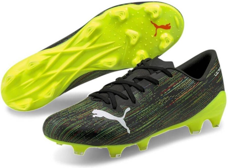 PUMA ULTRA 2.2 GRAS KUNSTGRAS VOETBALSCHOENEN (MG) Zwart Wit Geel