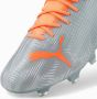 PUMA Ultra 2.4 Gras Kunstgras Voetbalschoenen (MG) Zilver Oranje - Thumbnail 6