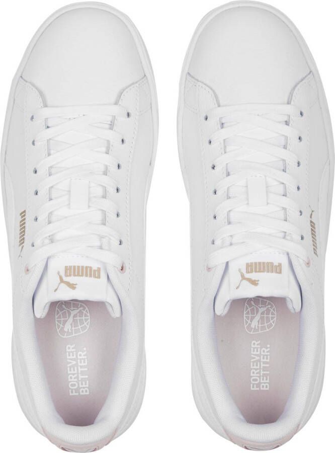 PUMA Vikky v3 Lthr Dames Sneakers White RoseDust Gold
