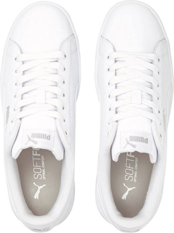 PUMA Vikky v3 Lthr Dames Sneakers Wit Zilver