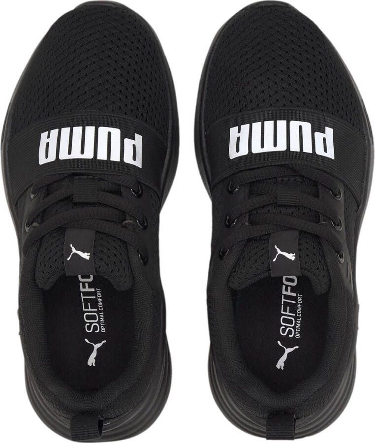PUMA Wired Run PS Kinder Sneakers Zwart Wit
