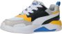 Puma X-Ray 2 Square AC PS sneakers lichtgrijs wit blauw geel - Thumbnail 12