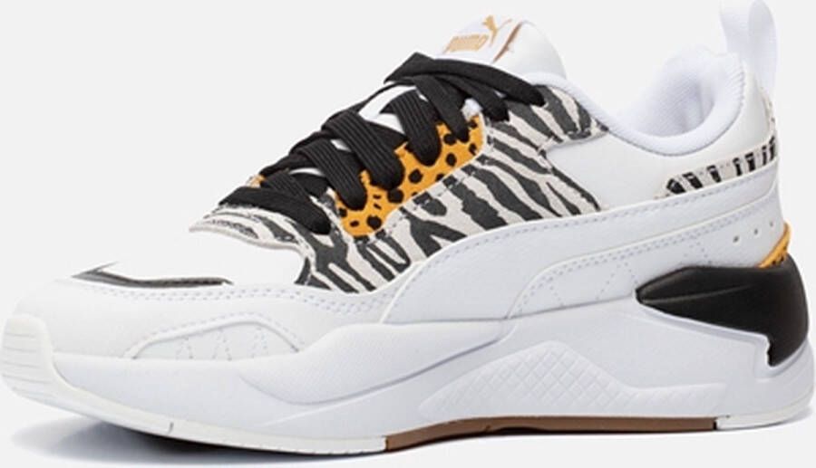 PUMA X-Ray Safari Dames Sneakers White Saffron Mineral Yellow Black