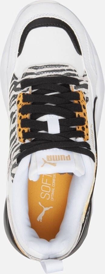 PUMA X-Ray Safari Dames Sneakers White Saffron Mineral Yellow Black