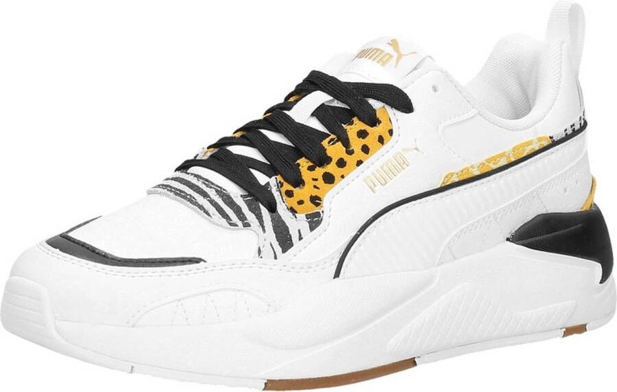 PUMA X-Ray Safari Dames Sneakers White Saffron Mineral Yellow Black