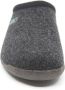 Q-Fit Bern 2 3002.4.032 Zwarte unisex pantoffel van wol vilt met een uitneembaar voetbed - Thumbnail 3