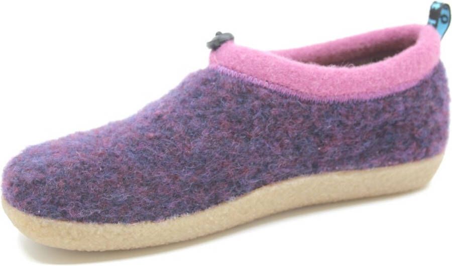 Q Fit CATO 3567.5 Purple Paarse wollen pantoffels