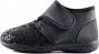 Q Fit Geneve 1 Black design stretch Dames Verbandpantoffels Zwart - Thumbnail 4