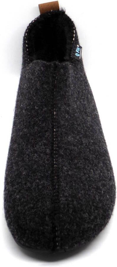Q-Fit Q Fit Heren Pantoffel Pisa 3527.4.001 Zwart