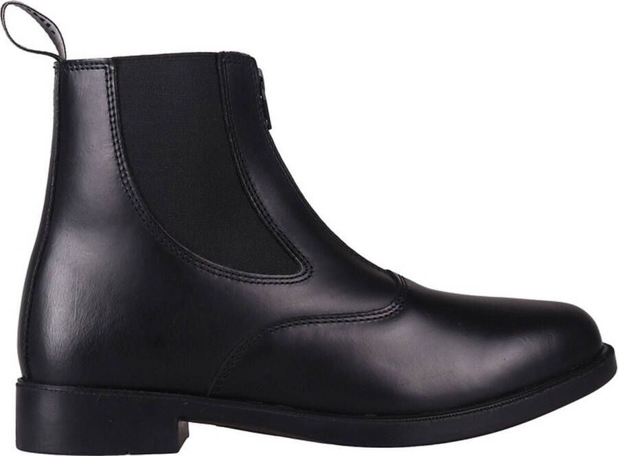 QHP Jodhpurs Manilla Paardrijlaarzen Leer Zwart