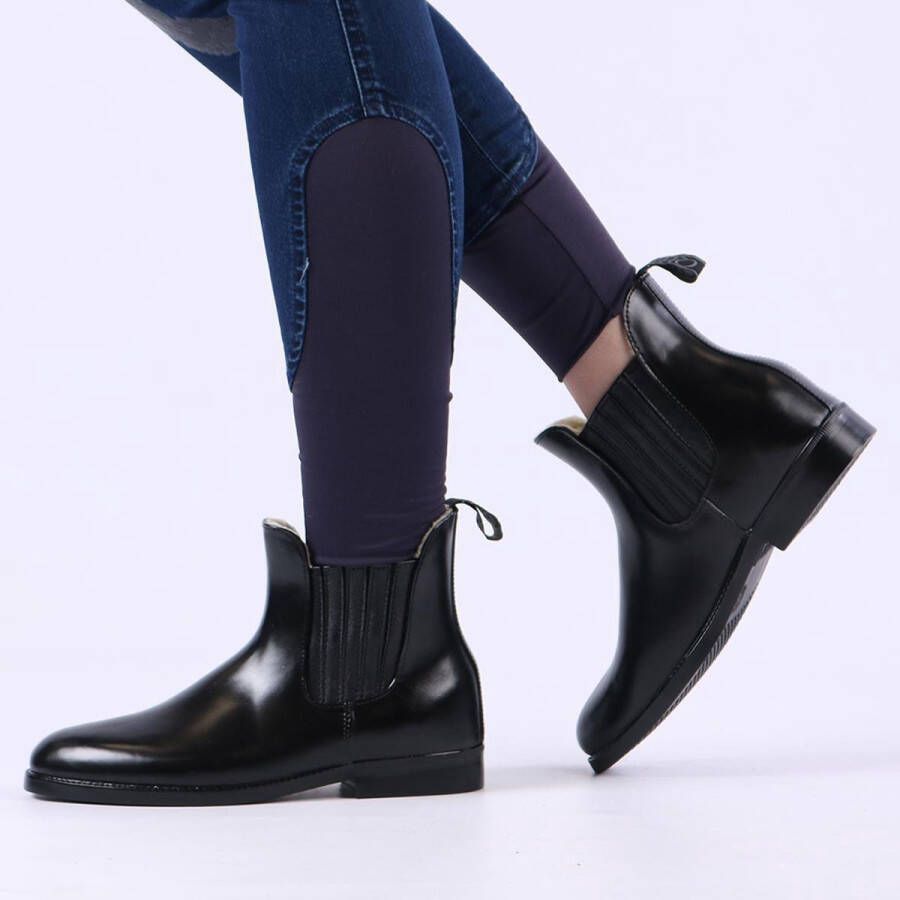 QHP Jodhpurs Thermo Adult Paardrijlaarzen Rubber Zwart
