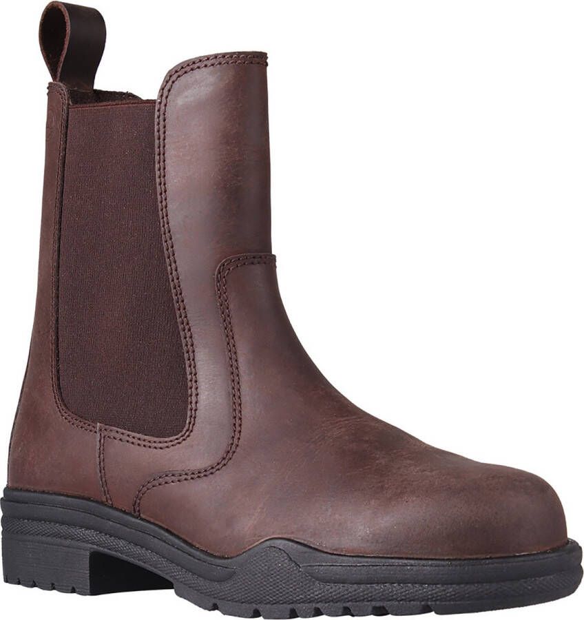 QHP Stalschoen Fresno Steel Toe brown