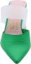 Ras Heeled Mules Groen Dames - Thumbnail 6