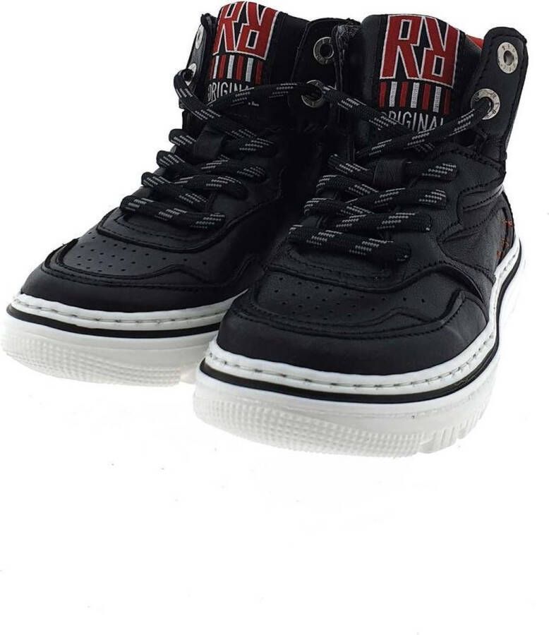 Red-Rag 13515 Hoge sneakers Leren Sneaker Jongens Zwart