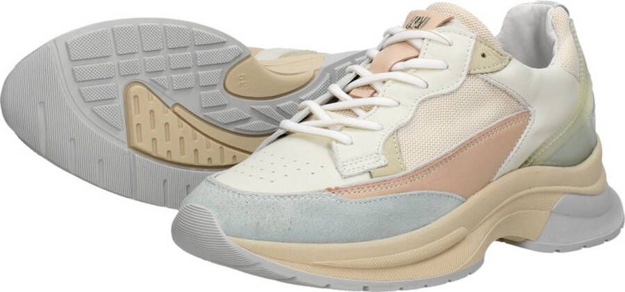 Red-Rag 76638 Lage sneakers Leren Sneaker Dames Beige