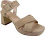 Red Rag 78560 Volwassenen Sandalen met hak Wit beige - Thumbnail 5