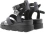 Red-Rag Red Rag Sandalen Dames Damesschoenen Leer Blokhak hoogte 5 cm 79384 Zwart - Thumbnail 13