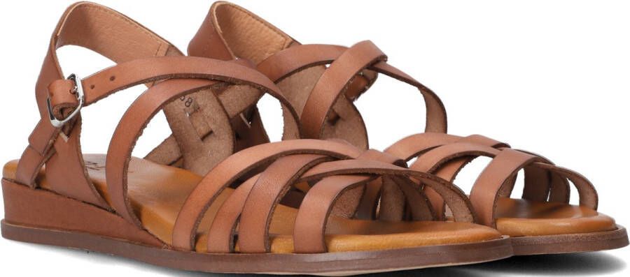 Red-Rag 79542 Tiny Wedge Sandalen Dames Cognac