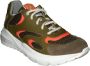 Red Rag Groen en Oranje Leren Sneaker Green Dames - Thumbnail 12