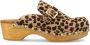 Red Rag Beige Ponyhair Animal Print Klompen Brown Dames - Thumbnail 10