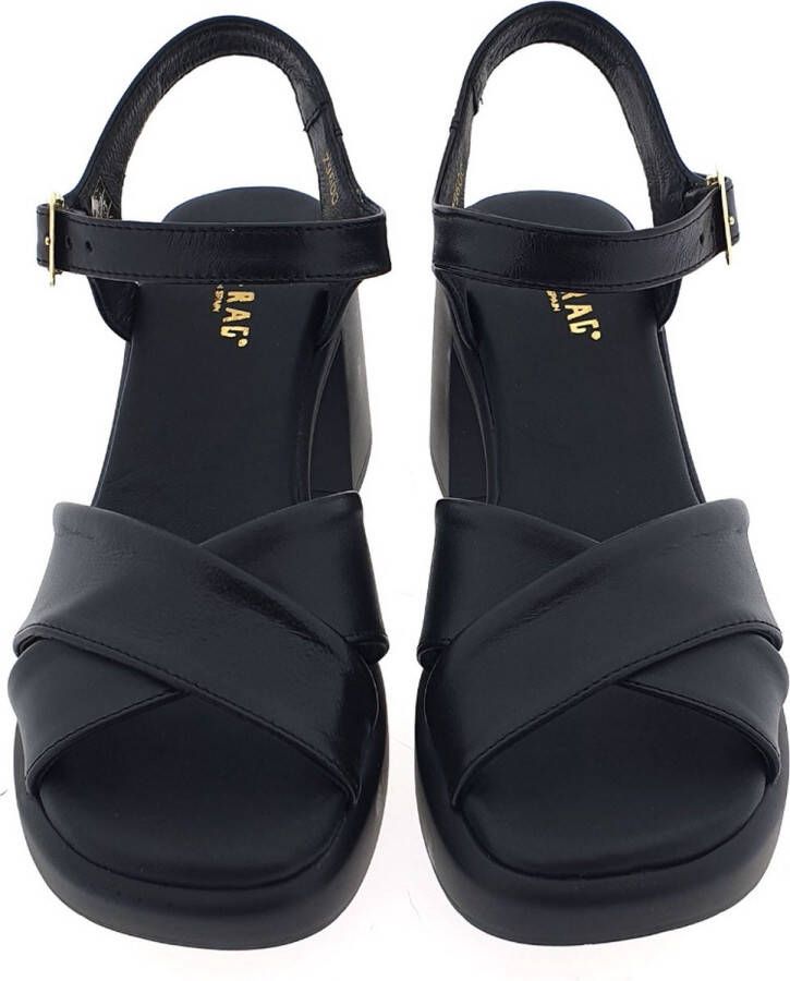 MW RED-RAG Zwarte sandalen met hak | 79720 - Foto 3